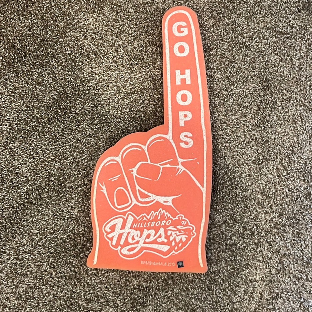 Hillsboro Hops foam finger
